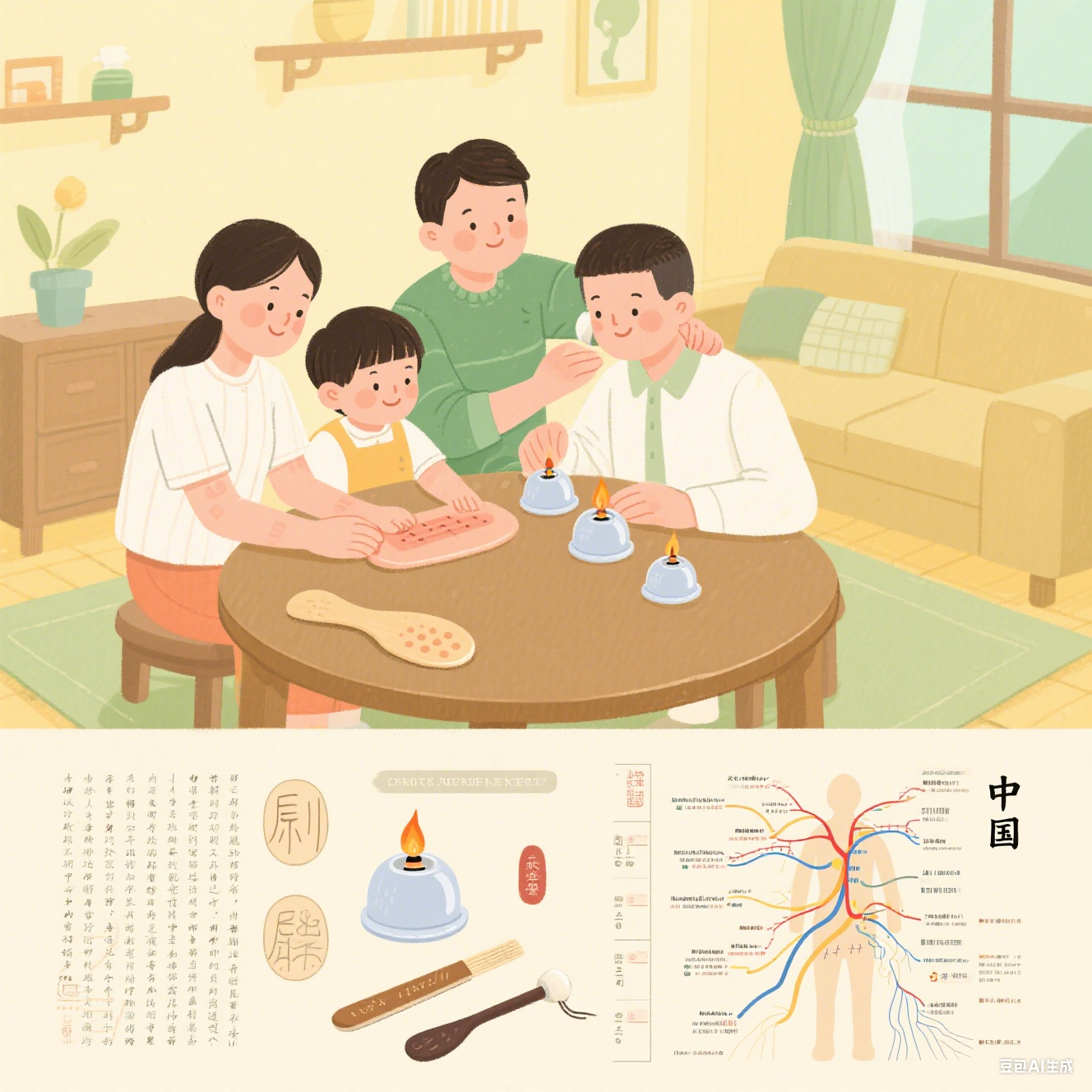 中医刮痧拔罐全解析：疏通经络的家庭保健实操指南