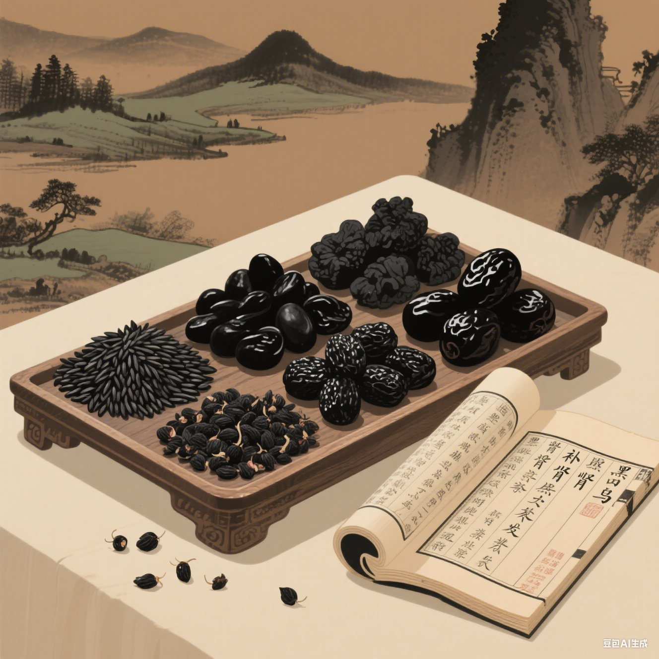 黑色食物养生密码：中医视角下的补肾乌发食材全图鉴