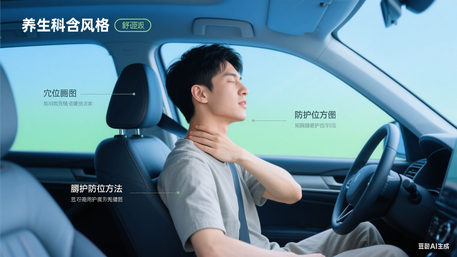 车载养生：驾驶族颈椎腰椎的穴位防护术