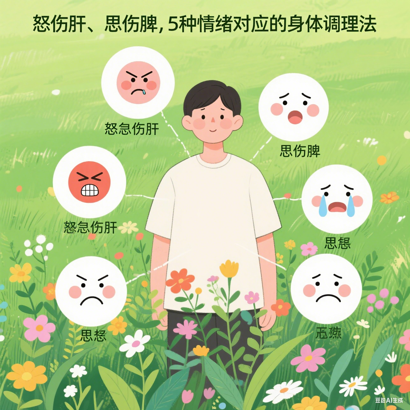 中医调心：怒伤肝、思伤脾，5 种情绪对应的身体调理法，心顺则身安