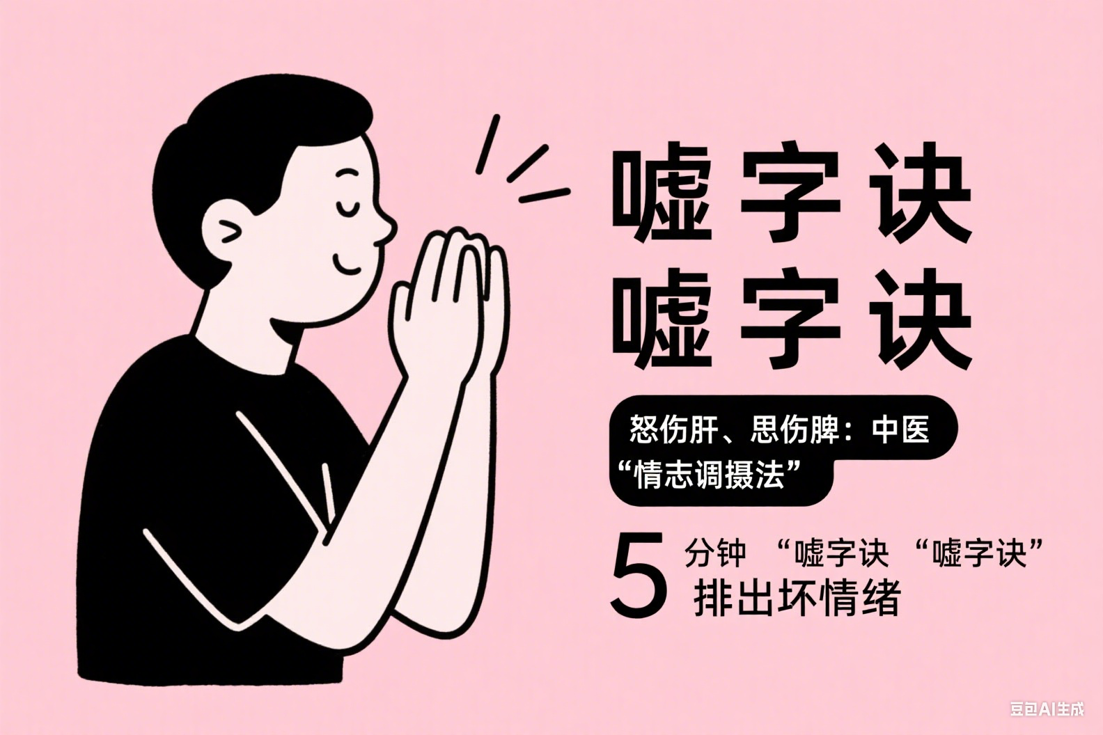 怒伤肝、思伤脾：中医 “情志调摄法” 帮你疏肝解郁，5 分钟 “嘘字诀” 排出坏情绪