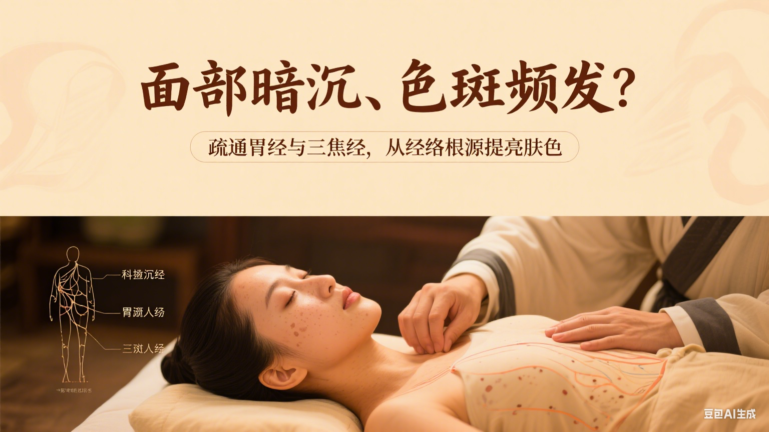 面部暗沉、色斑频发？疏通胃经与三焦经，从经络根源提亮肤色