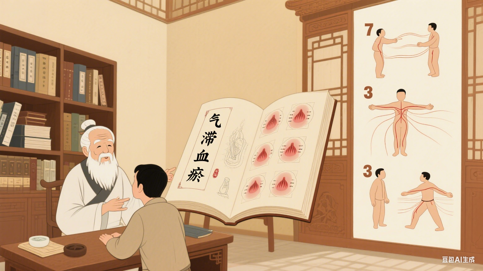"气滞血瘀"的7个信号！中医教你3招疏通经络，气血畅通不生病