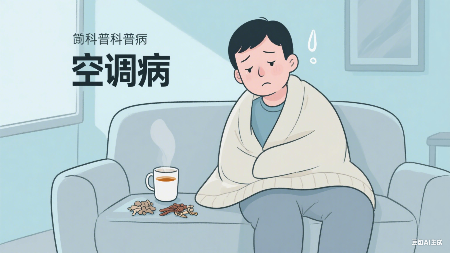 空调病：风寒束表 vs 暑湿内困的解法差异